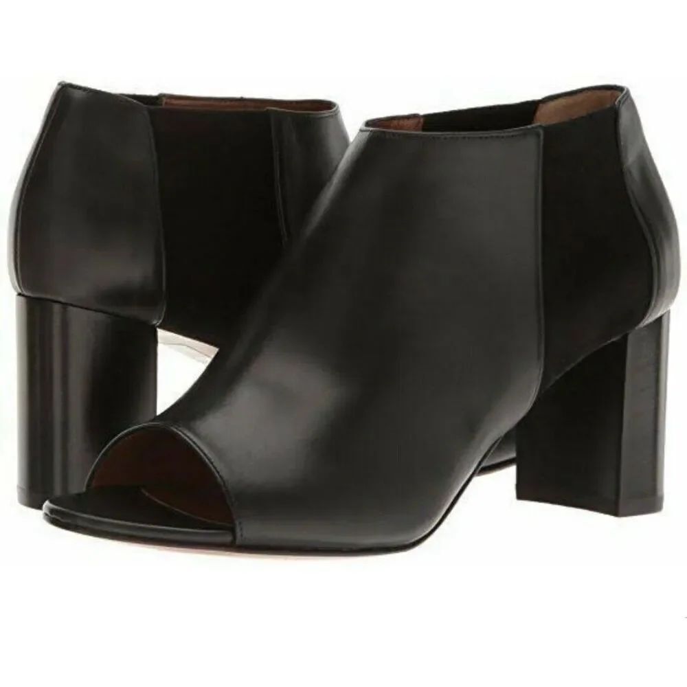 Aquatalia Shaw black leather boots size 8